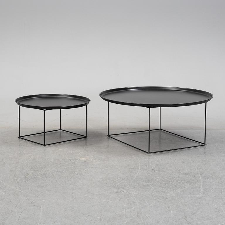 Patricia Urquiola, a set of two coffe tables, model 'Fat-Fat' for B&B Italia, modern manufacturing.