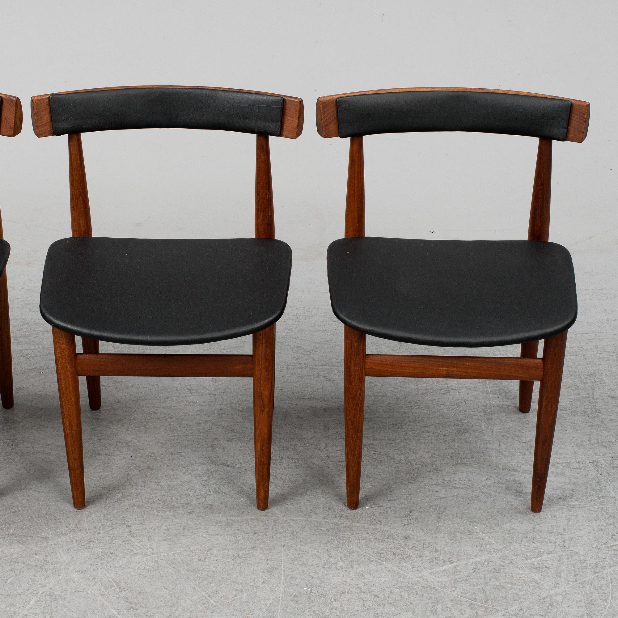 HANS OLSEN, a five-piece teak fining suite from Frem Røjle, Denmark, 1950's/60's.