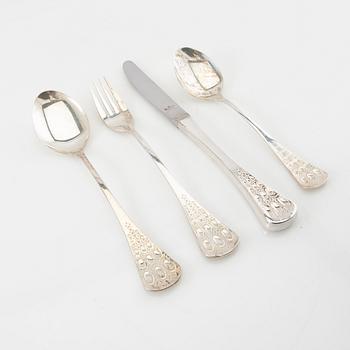 Björn Wiinblad, bestick 48 dlr  silver, Rosenthal Studio Line.