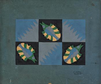903. Fortunato Depero, "Composizione di tre pesci".