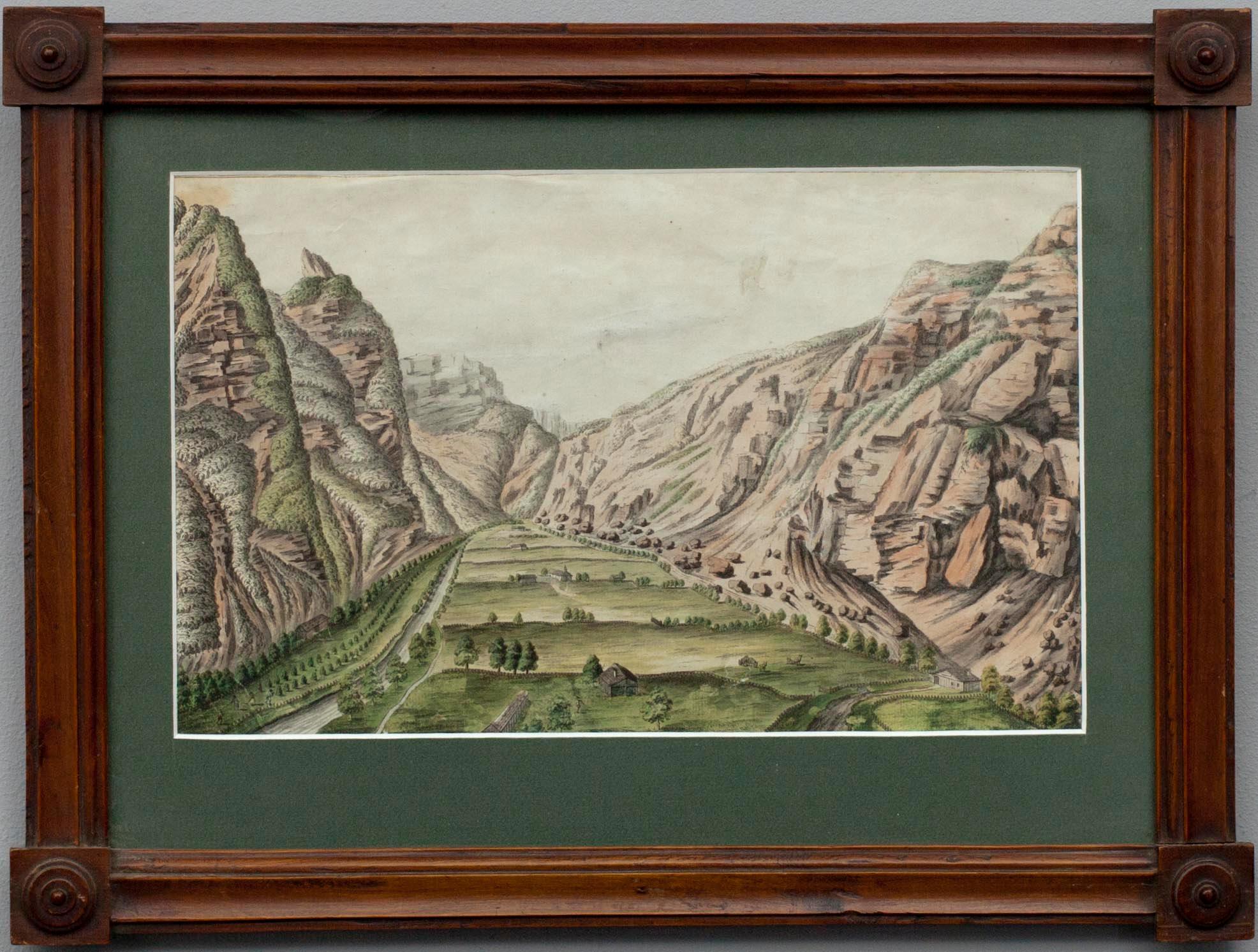 OKÄND KONSTNÄR, gravyr, handkolorerad, 1800-talets första hälft.