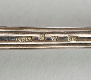 DOPSET, 3 delar, silver, svenska stämplar, 1880-tal. Total vikt ca 121 gram.