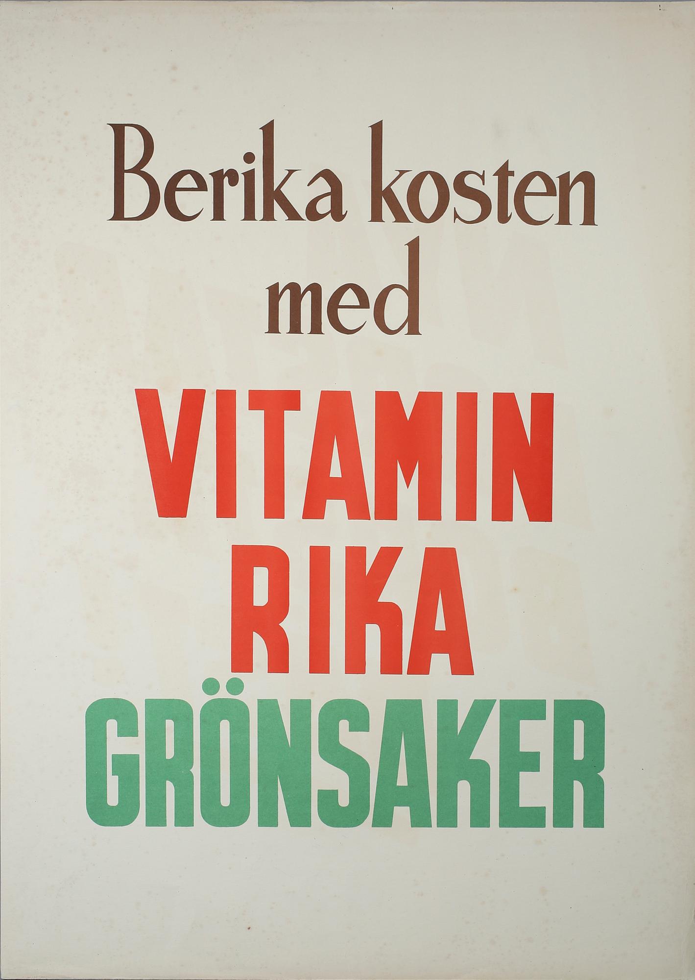 REKLAMAFFISCHER, 34 st, Hakonsköpmännens Reklamtjänst, Västerås, 1900-talets mitt.