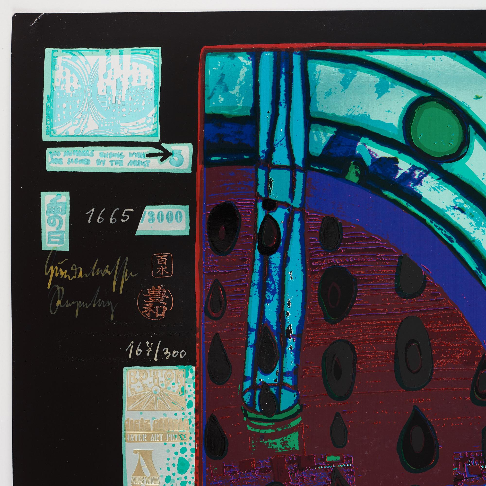 Friedensreich Hundertwasser, "Look at it on a rainy day (The Regentag portfolio)".