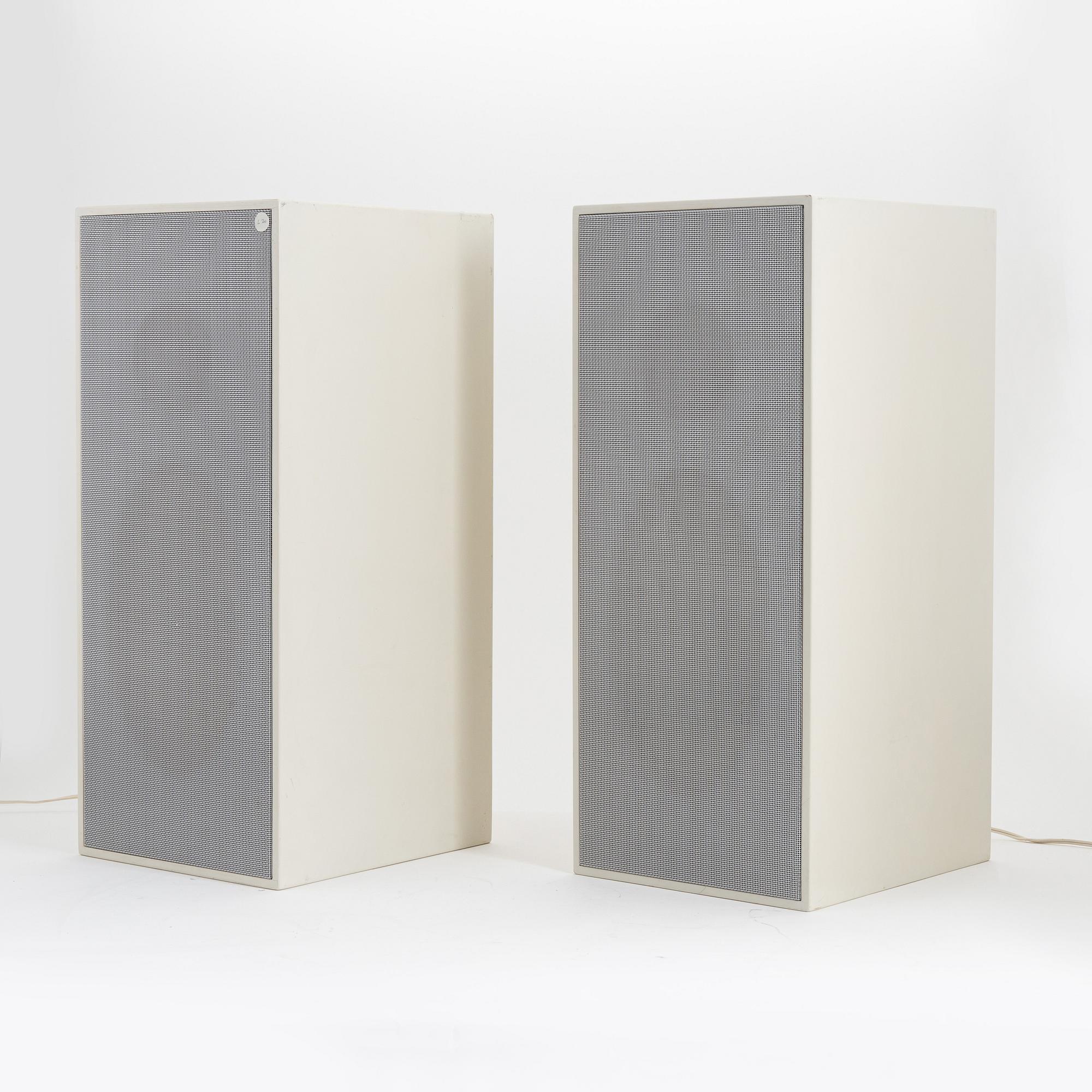 Dieter Rams, högtalare, ett par, L 20, Braun.