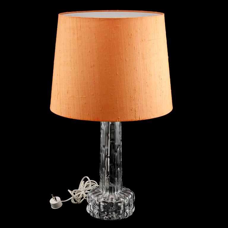 BORDSLAMPOR, ett par, Carl Fagerlund, Orrefors, 1900-talets andra hälft.