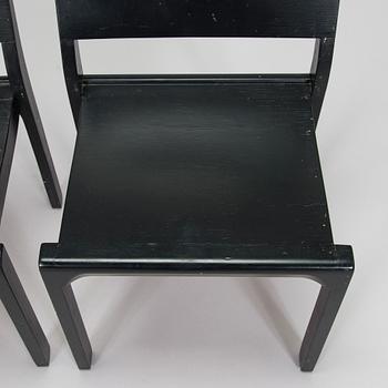 Alvar Aalto, stolar, 4 st modell 611 O.Y. Huonekalu- ja Rakennustyötehdas A.B. 1930-talets början.