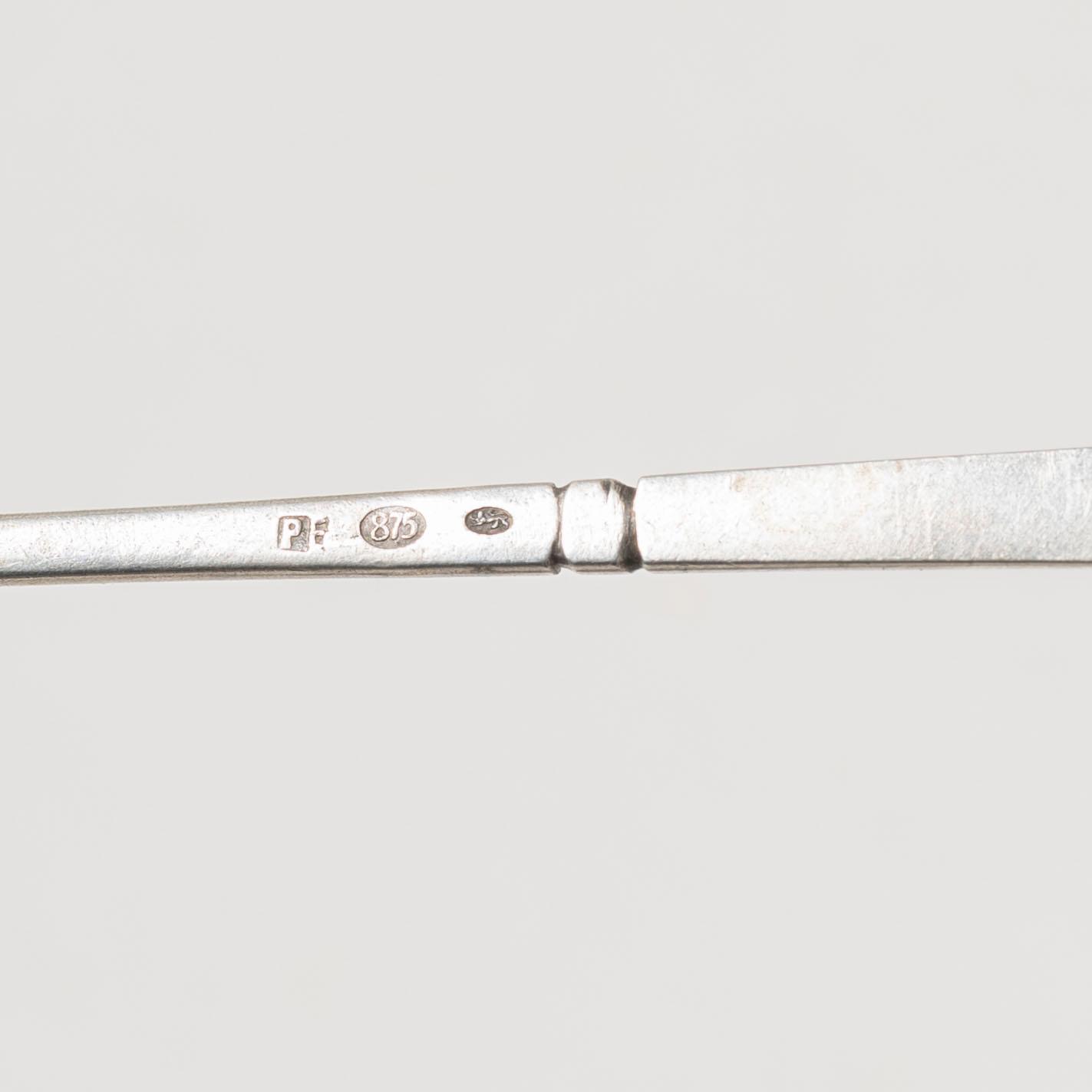 A set of silver cutlery, mostly Estonian (34 pcs).