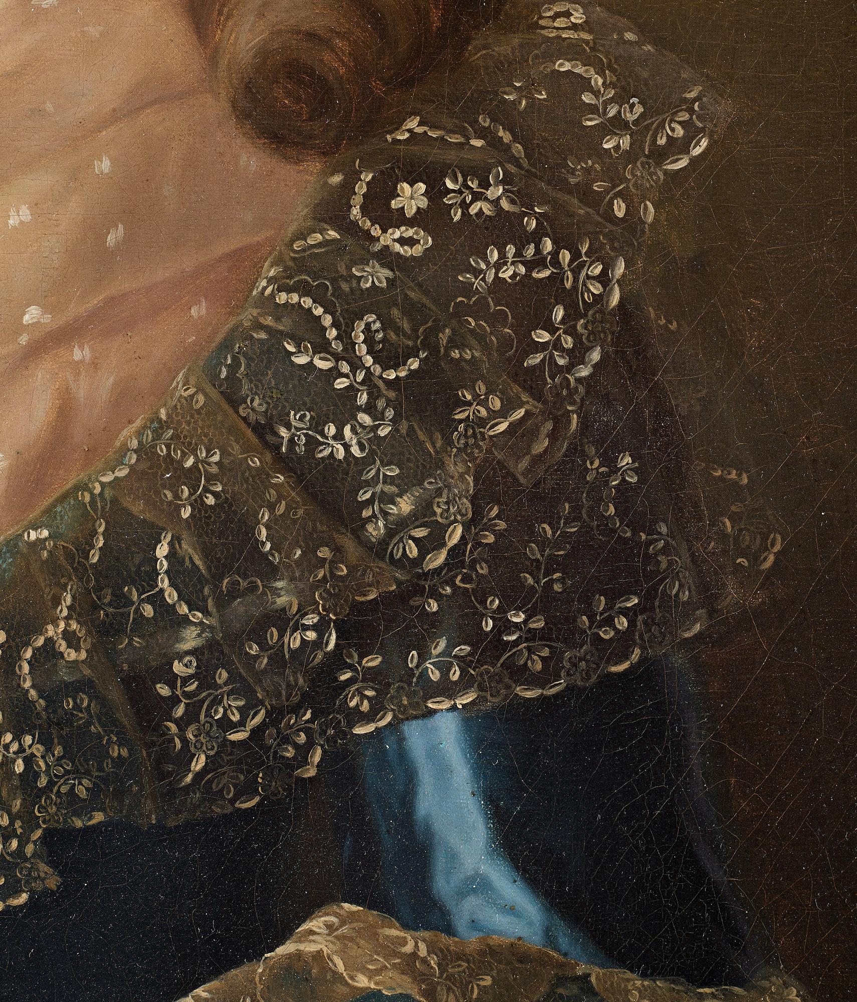 Alexander Roslin, Unknown lady in a blue dress.