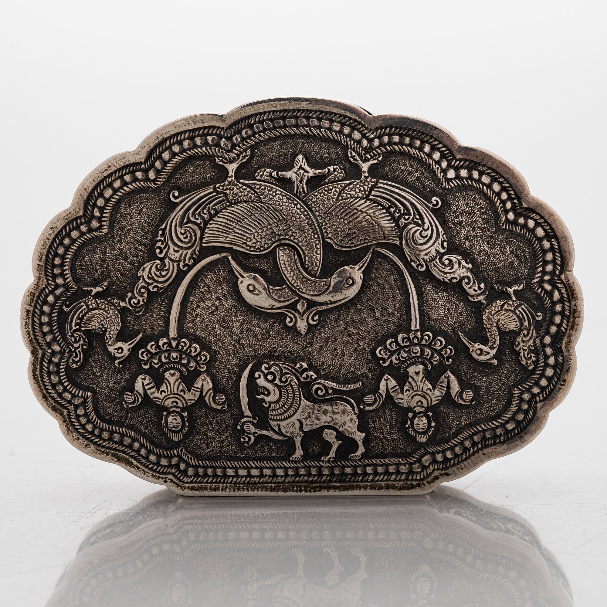 Dosa, silver, Kandyan Arts Association, Sri Lanka, sannolikt 1900-talets första hälft.