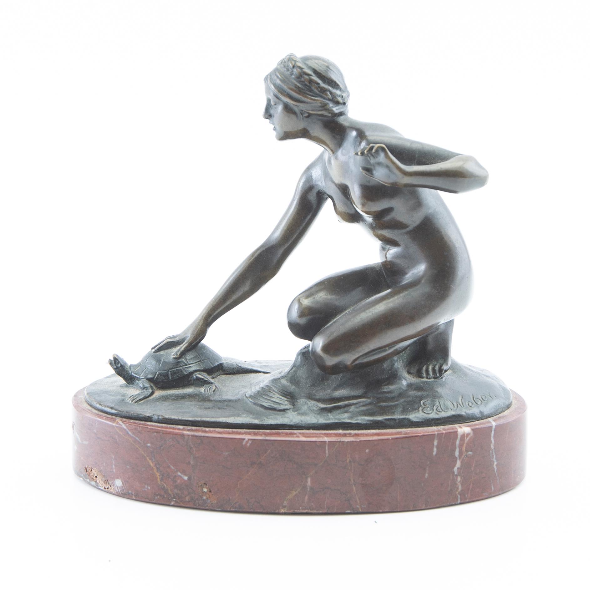 Eduard Weber, Girl with a Turtle.