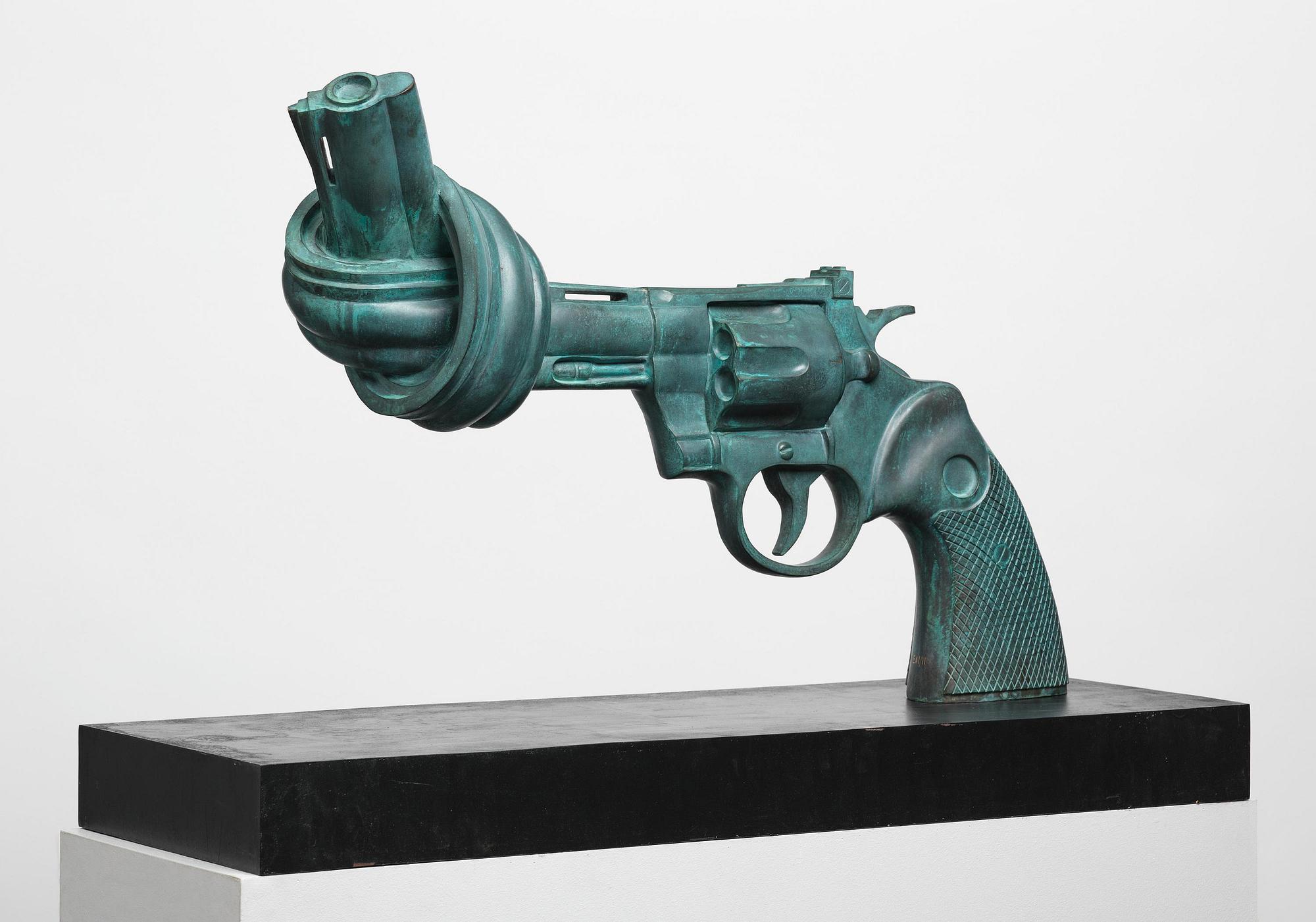 Carl Fredrik Reuterswärd, "Non Violence".