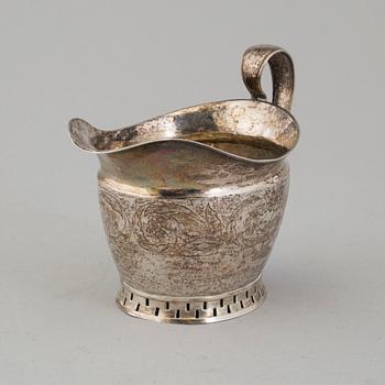 A silver creamer,  Pehr Abraham Taxberg, Sundsvall 1837.