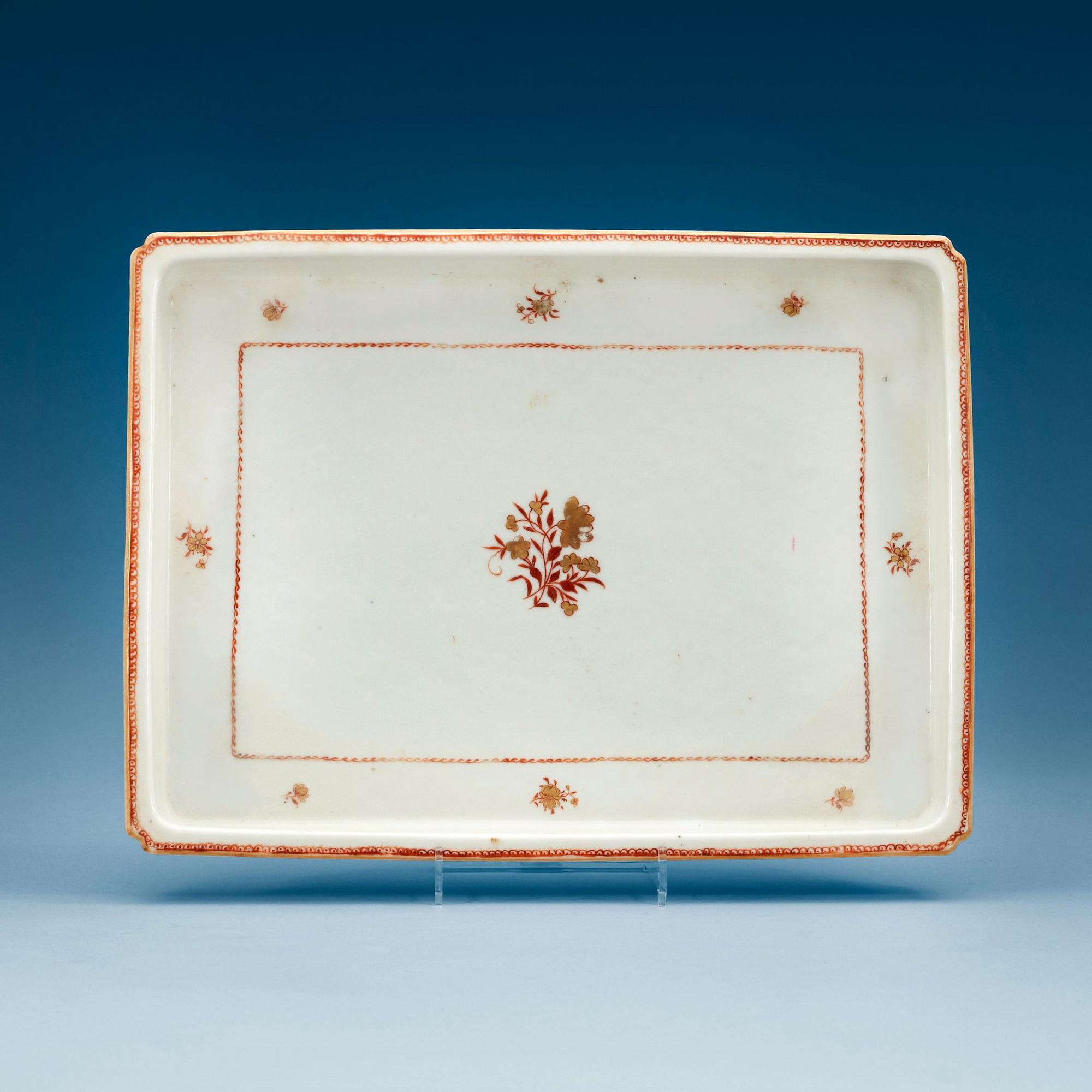 BRICKA, kompaniporslin. Qing dynastin, Jiaqing (1796-1820).
