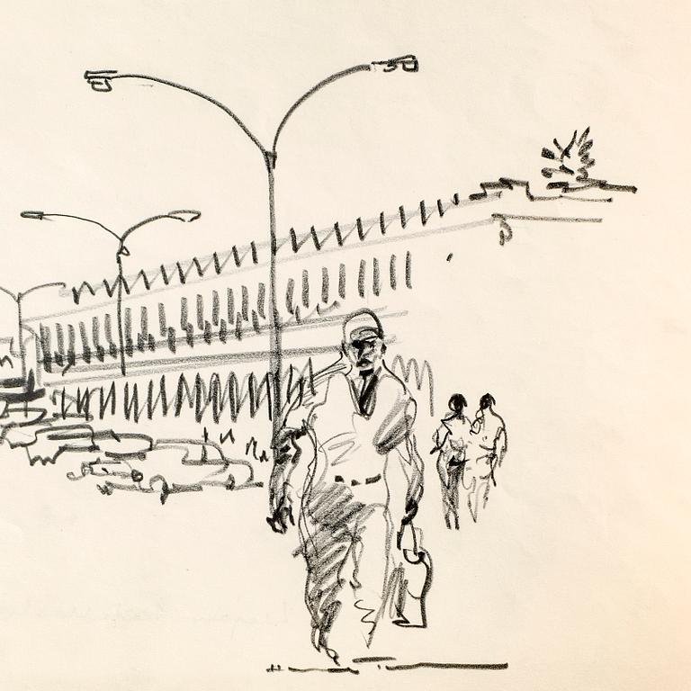 Henrik Tikkanen, teckningar 8 st signerade, några daterade 1977.