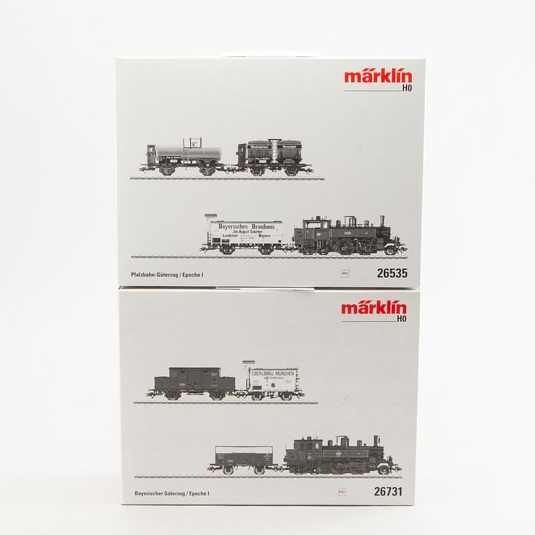 Two Märklin train sets, 26535 and 26731.