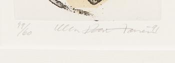ULLA RANTANEN, etching, signed and dated -91, numbered 49/60.