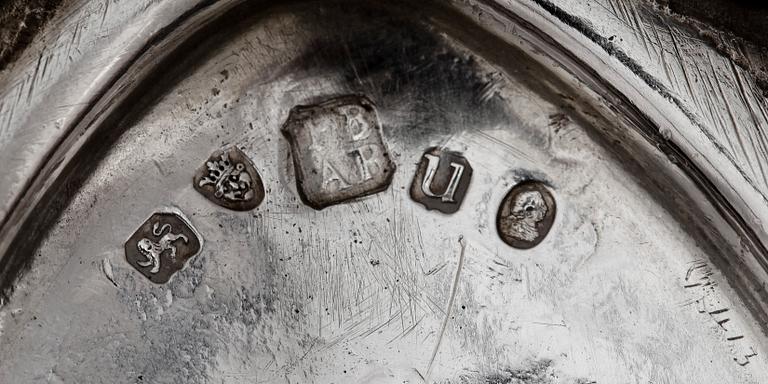 SOCKERSKÅL, silver, Peter & Ann Bateman, London 1795. Vikt ca 180 gram.