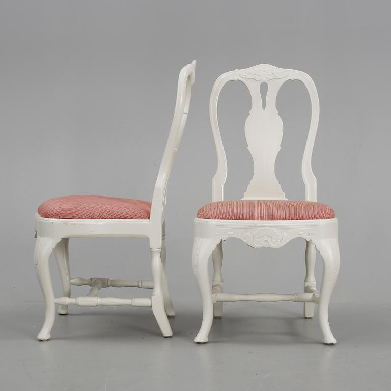 STOLAR, 4 st, rokokostil, omkring 1900.