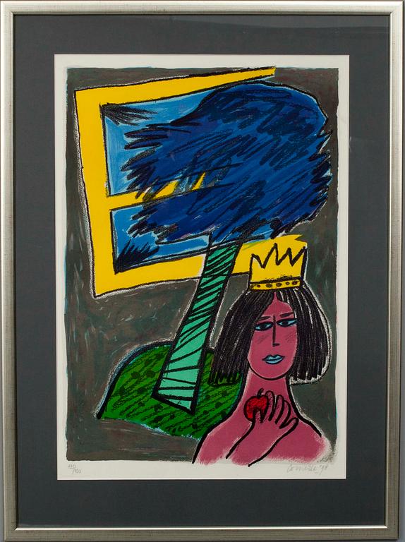 BEVERLOO CORNEILLE, färglitografi, sign. och dat. -98 och numr. 135/150.