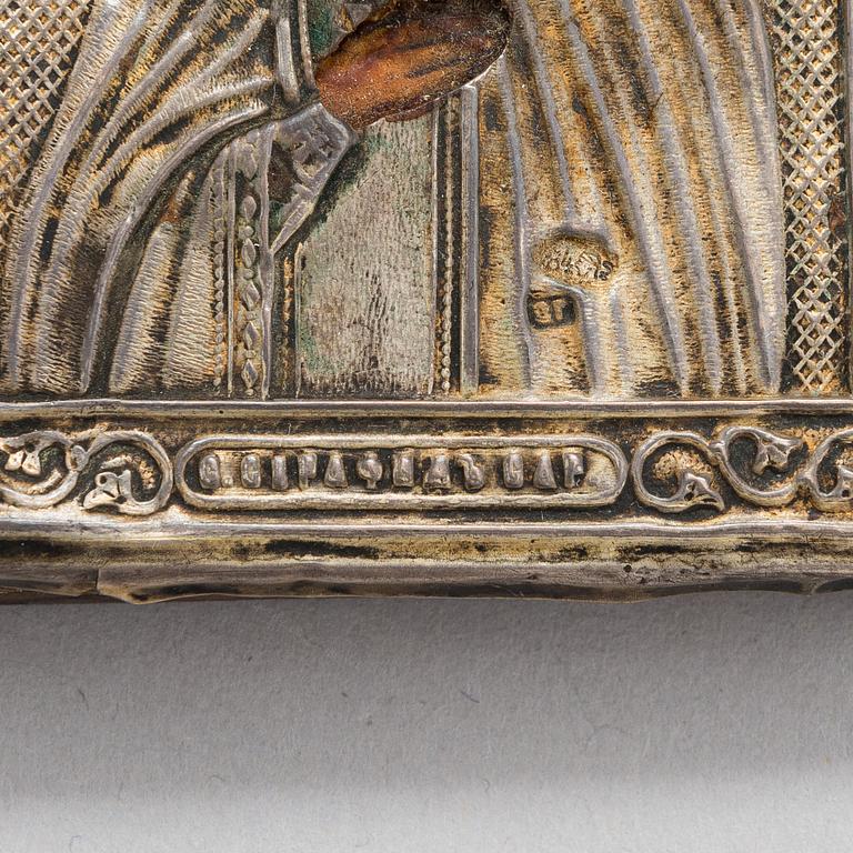 Eight early 20th-century Russian travelling icons.