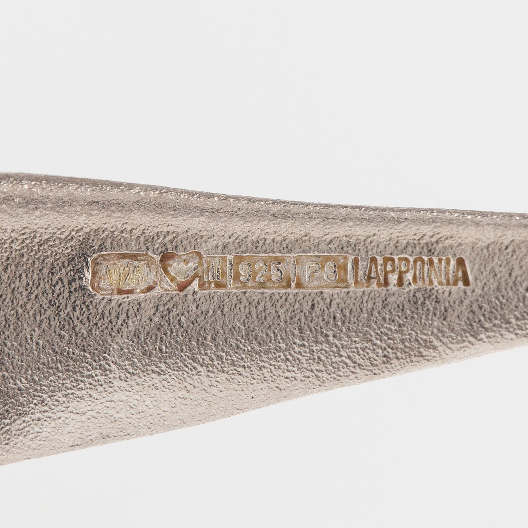 Zoltan Popovits, A sterling silver necklace "Tango". Lapponia 1992.