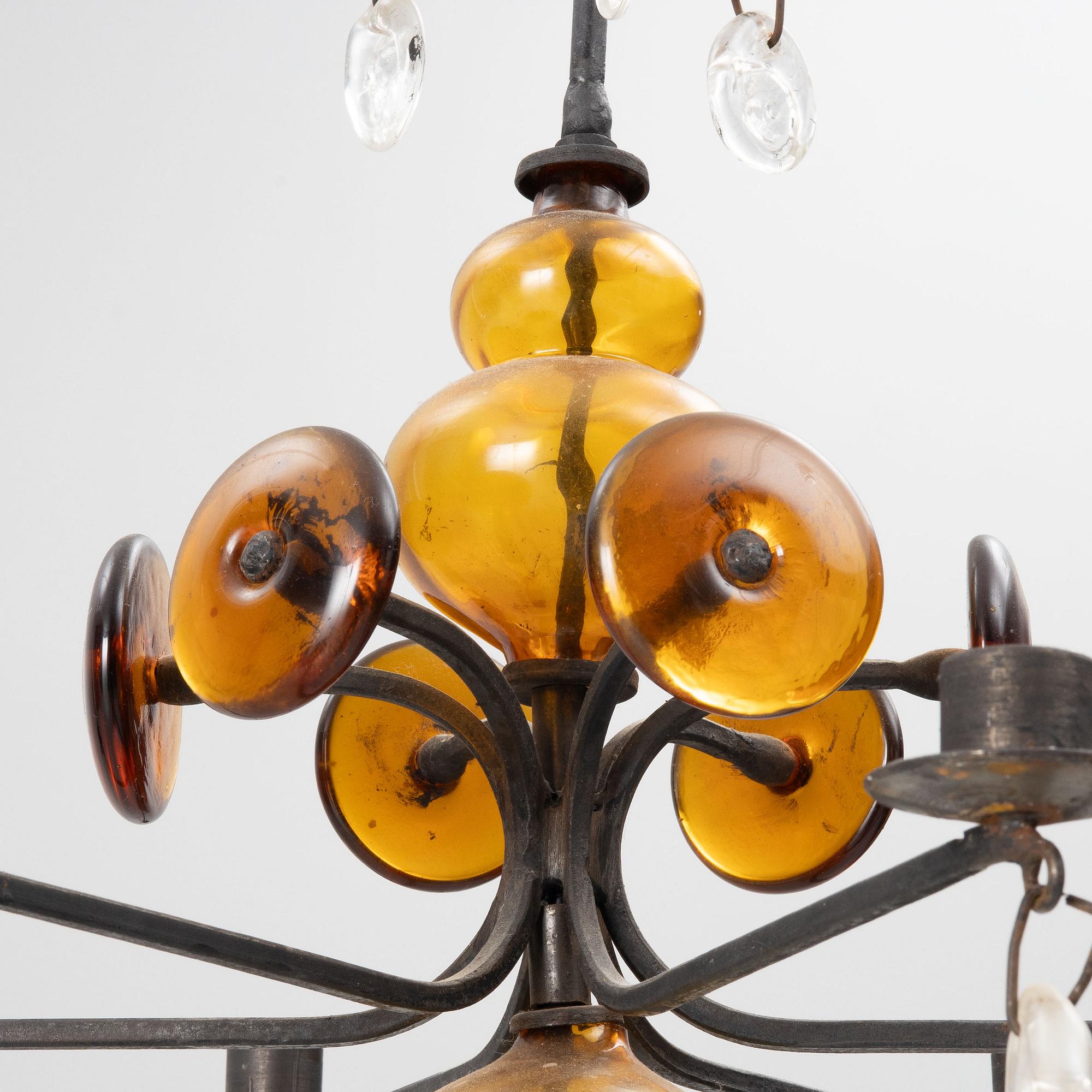 Erik Höglund, chandelier, Boda Smide.