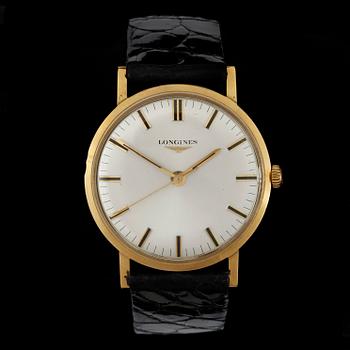 ARMBANDSUR, herr, 18k guld, Longines, bär datering 1972.