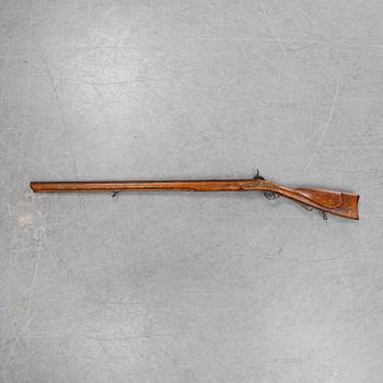 A percussion snap lock rifle, 19th Century.