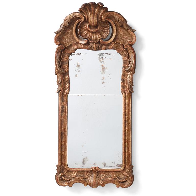 A Swedish rococo mirror.