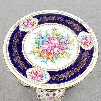 A porcelain table, Porzellanmanufaktur Plaue, East Germany.