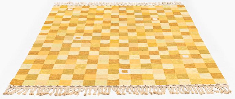 Ingrid Hellman-Knafve , a carpet, flat weave, c 235 x 170 cm, signed IHK.