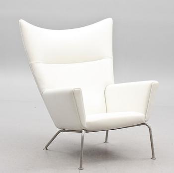 FÅTÖLJ, "Wing chair" modell CH445, Hans J. Wegner, Carl Hansen & Søn. Formgiven 1960.