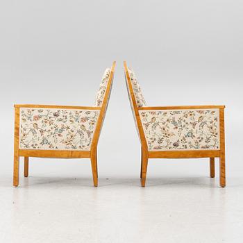 Armchairs, a pair, Jugend, 1910s/20s.