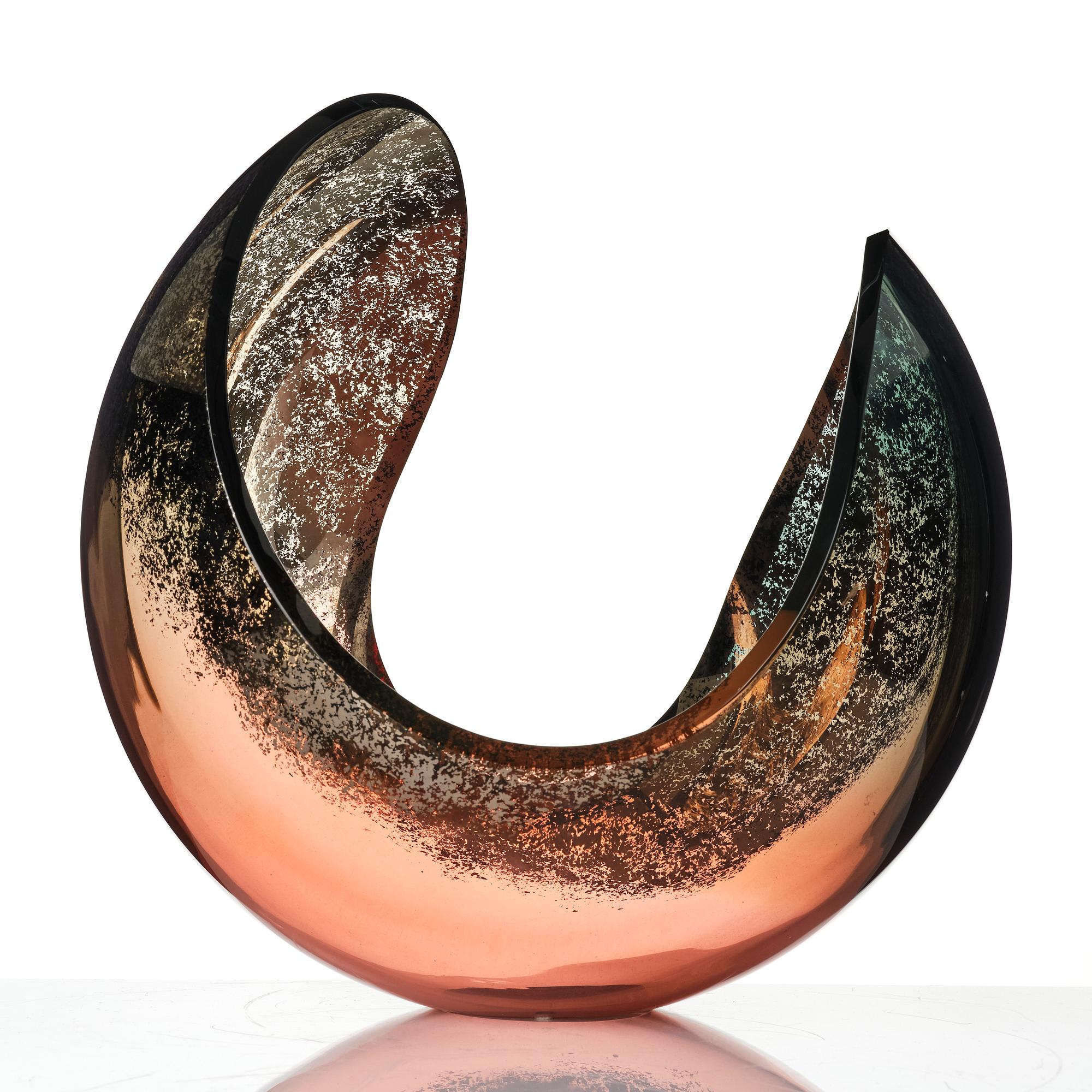 Lena Bergström, a unique glass bowl, Kosta Boda, signed.