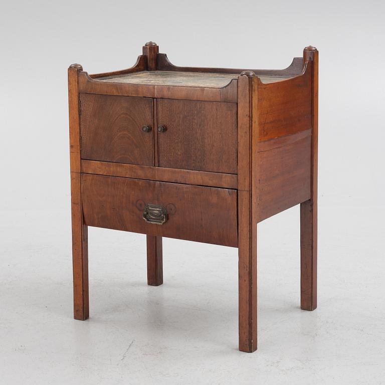 A bedside cabinet, 19th century.