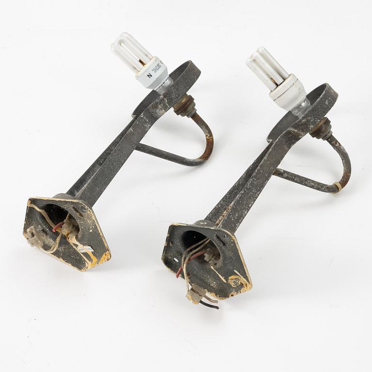 Vägglampor, ett par, Swedish Modern, ASEA, 1900-talets mitt.