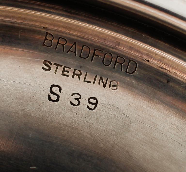 TESERVIS, 5 delar, sterling silver, Amerika, 1900-talets första hälft. Vikt ca 1586 gram.