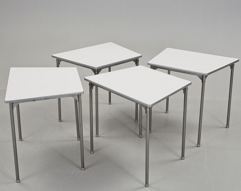 BORD 4 st, Grythyttans stålrörsmöbler, 1960-tal.