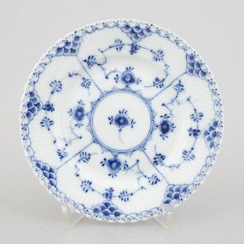 A set of thirteen 'Musselmalet' porcelain service parts, Royal Copenhagen, Denmark.