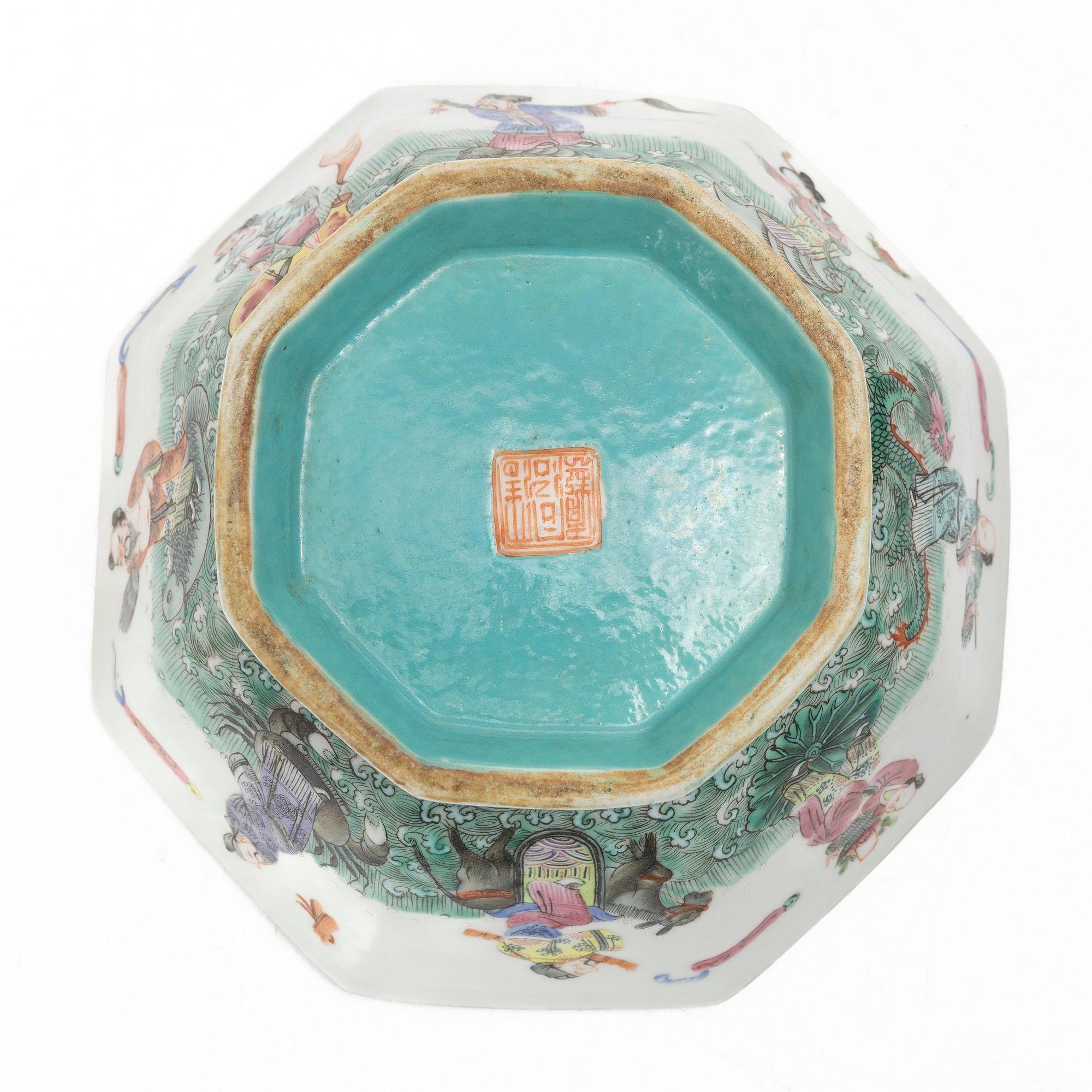 Skål, porslin, Kina, Qingdynastin, 1800-tal.