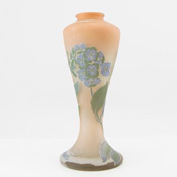 Emile Gallé, lamp base/vase France Art Nouveau early 20th century.