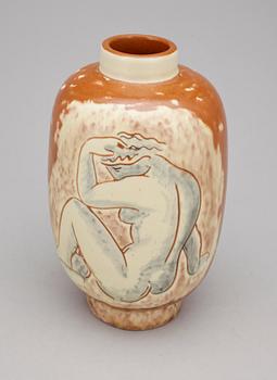 VICKE LINDSTRAND, vas, lergods, Uppsala-Ekeby, 1900-tal.