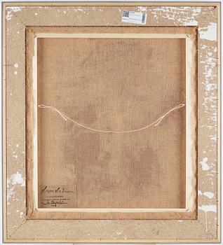 Bengt Lindström, mixed media on paper laid down on canvas, 1960s, estate stamp signed Curt Aspelin verso.