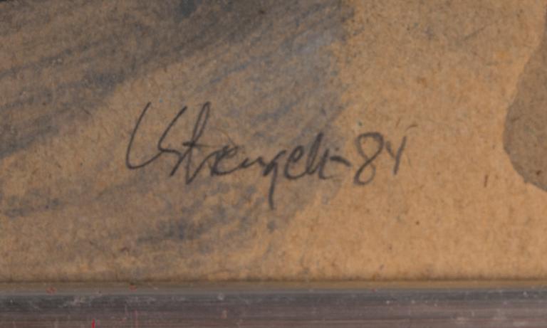 LEIF STRENGELL, pastell, signerad och daterad -84.