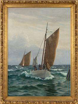 Christian Vigilius Blache, oil on canvas, signed and dated 1901.