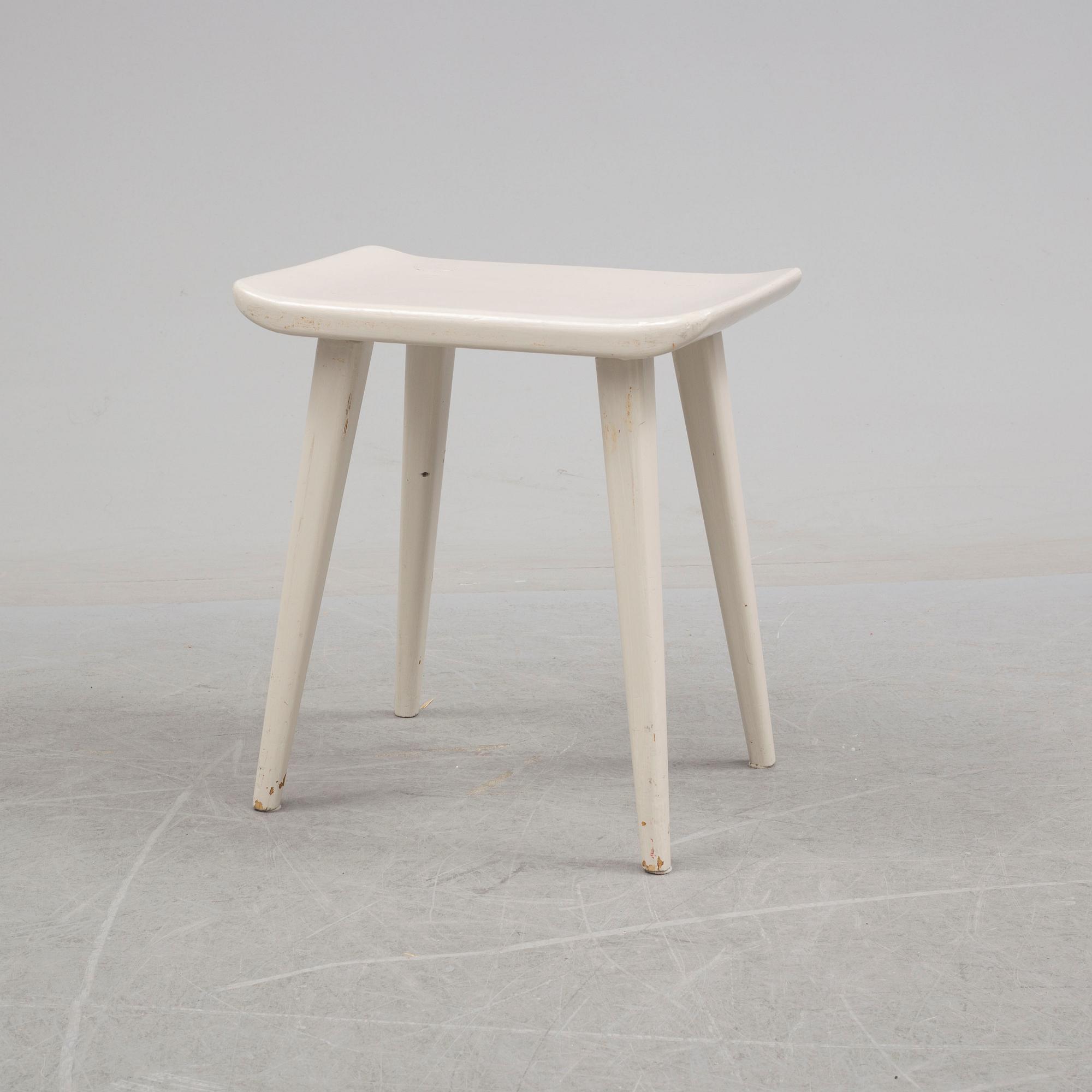 A second half of the 20th century 'Visingsö' stool by Carl Malmsten.