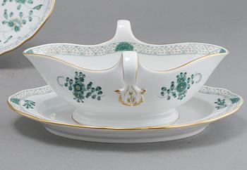 SERVISDELAR, 59 delar, porslin, Meissen, 1900-talets andra hälft.