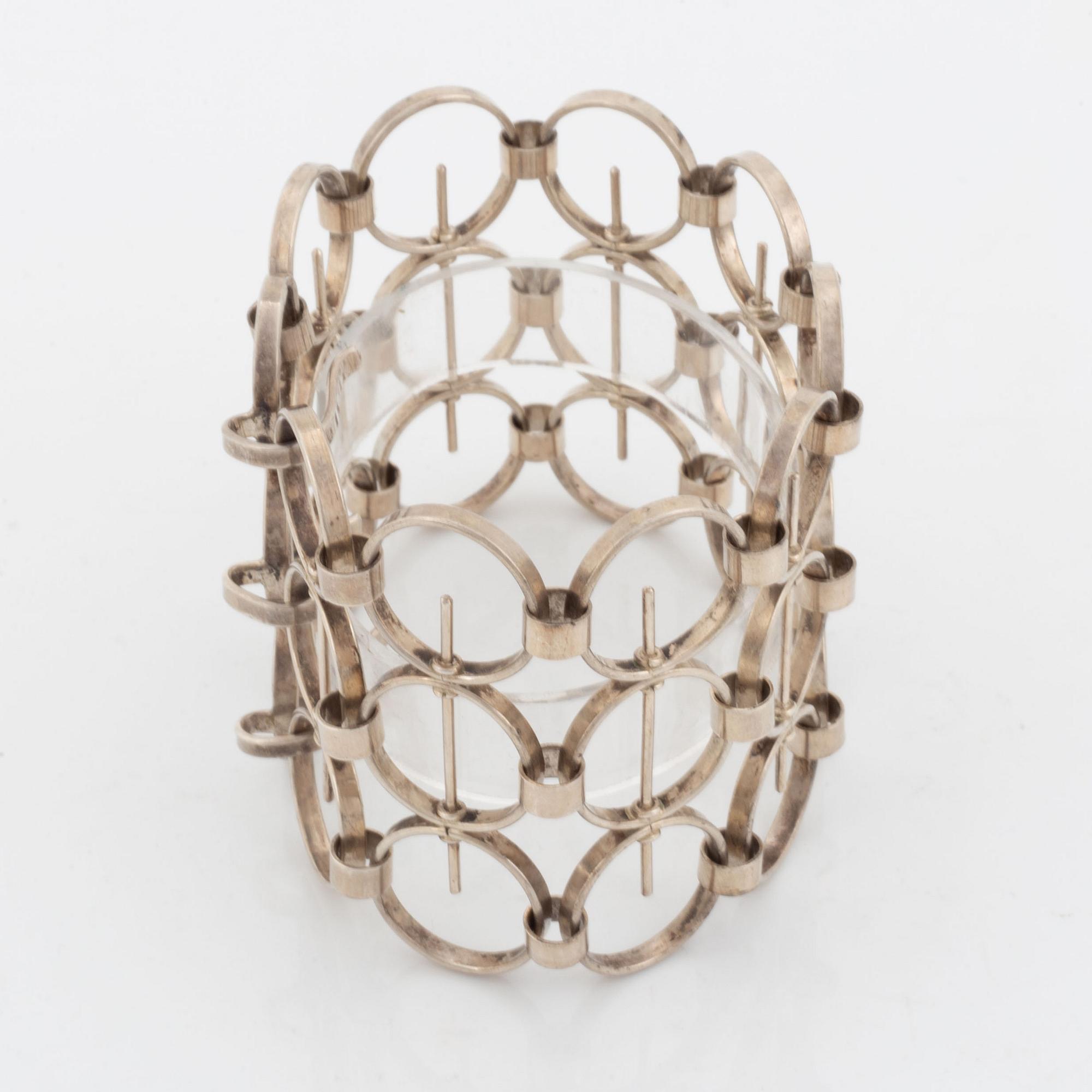 Kaija Aarikka, a silver bracelet, Finland, 1966.