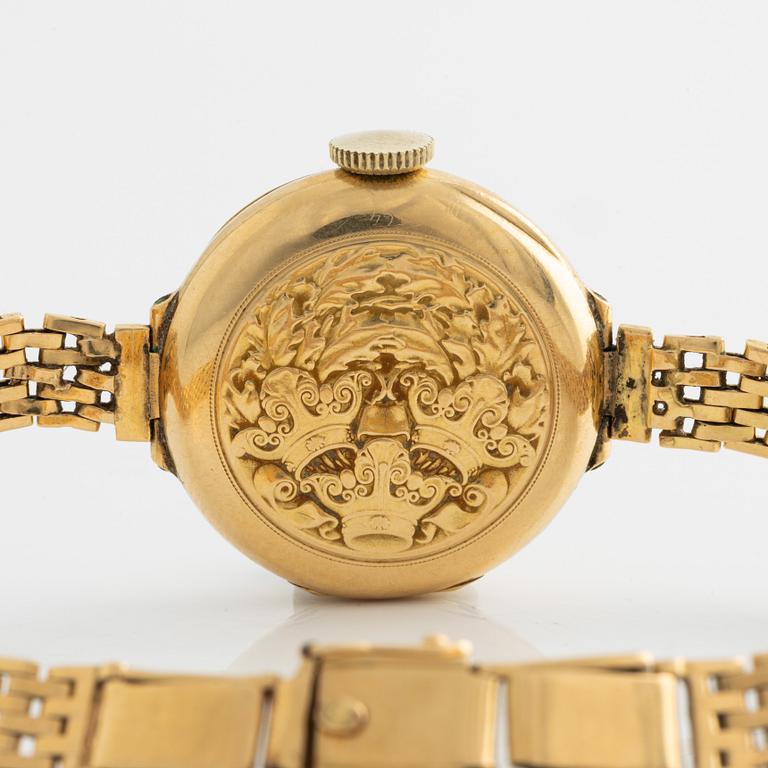 Armbandsur, 18K guld, 26 mm.